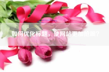 如何优化标题，使网站更加抢眼？