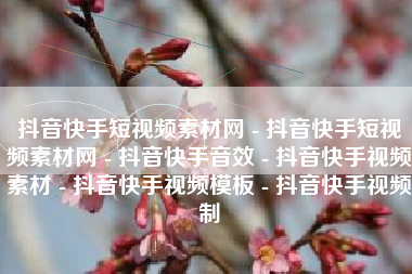 抖音快手短视频素材网 - 抖音快手短视频素材网 - 抖音快手音效 - 抖音快手视频素材 - 抖音快手视频模板 - 抖音快手视频制