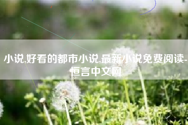 小说,好看的都市小说,最新小说免费阅读-恒言中文网