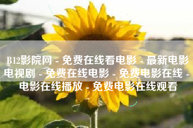 B12影院网 - 免费在线看电影 - 最新电影电视剧 - 免费在线电影 - 免费电影在线 - 电影在线播放 - 免费电影在线观看