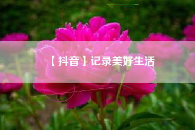 【抖音】记录美好生活